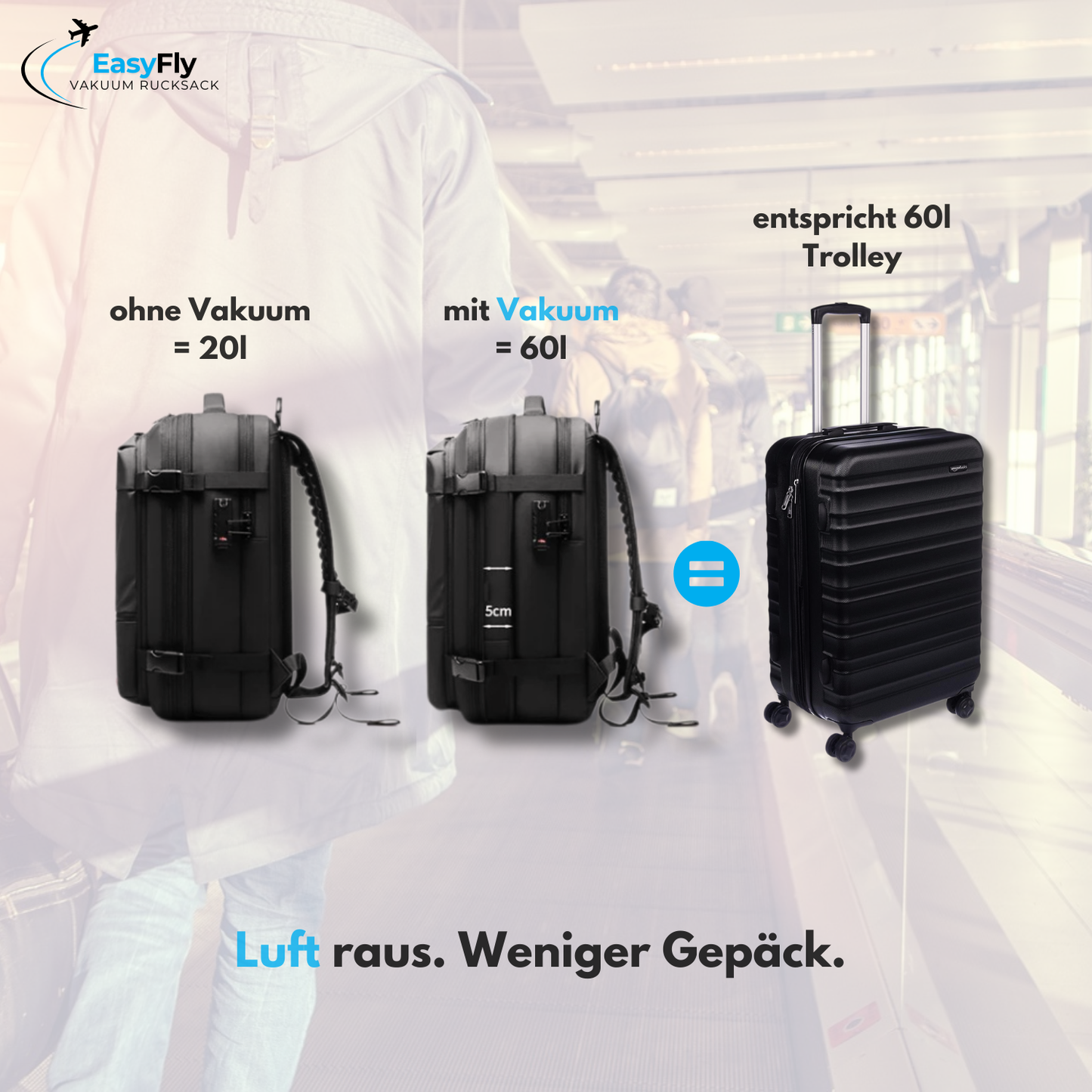 EasyFly - Vakuum Rucksack
