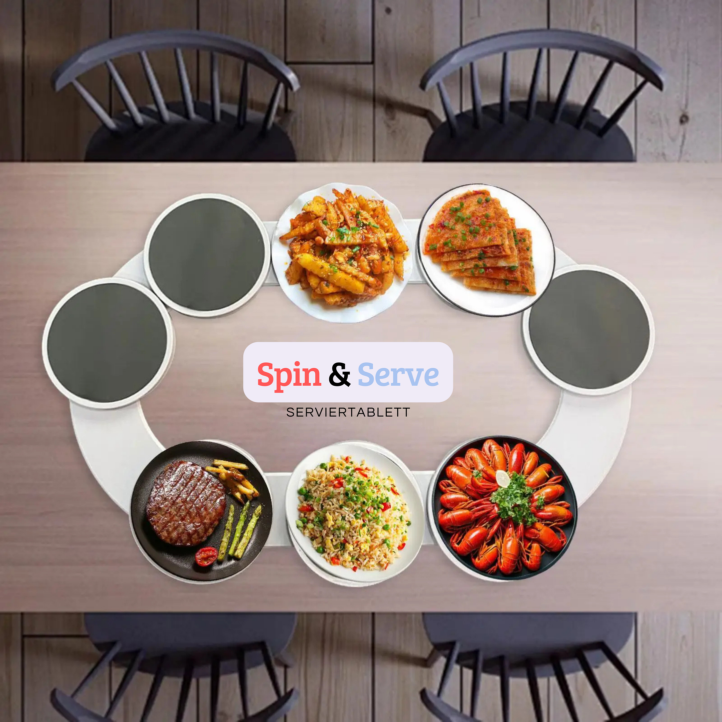 Spin & Serve Serviertablett