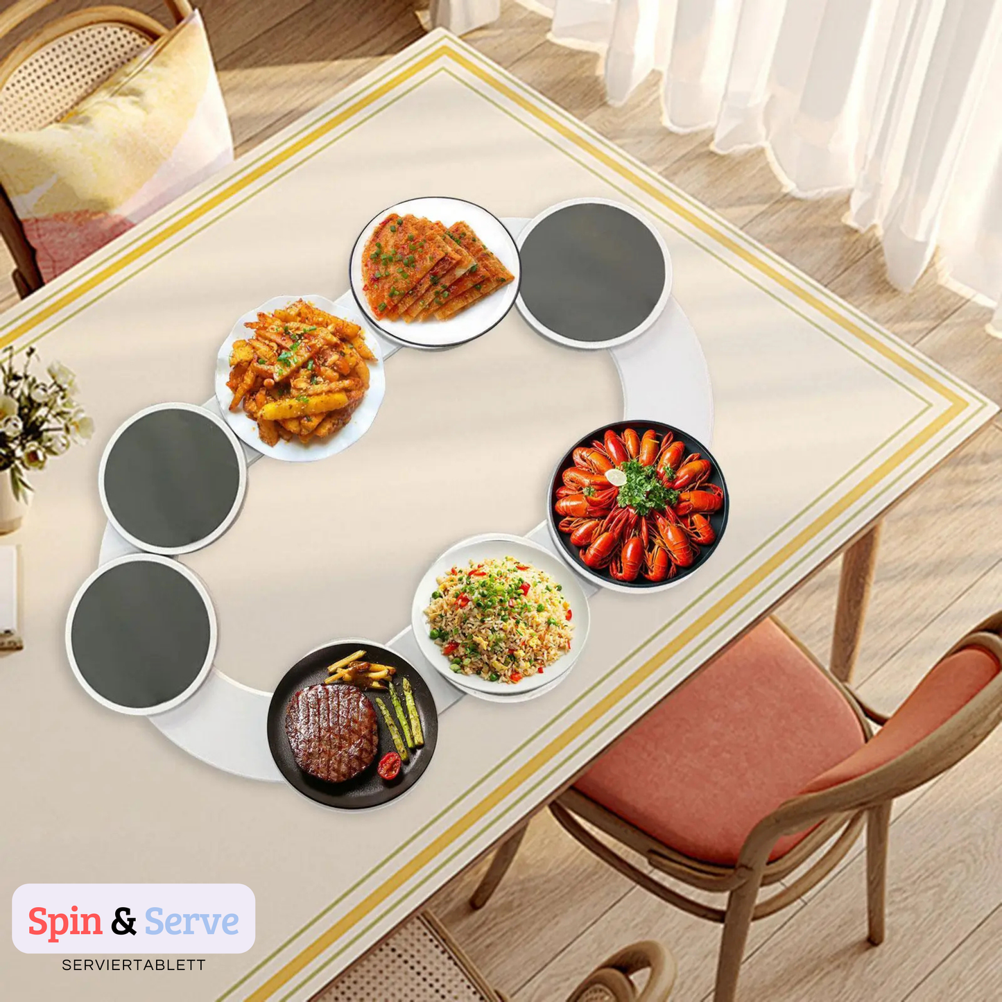 Spin & Serve Serviertablett